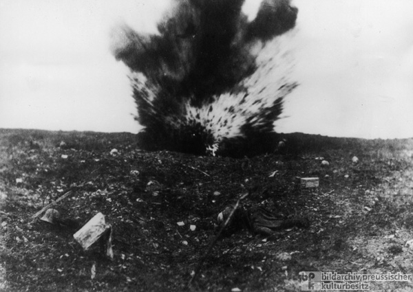 Impact of a Heavy Grenade at Verdun (Fortification Ring) (1916)